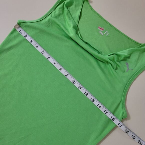 PUMA Women's Green Cowlneck Tank Top - Picture 3 of 9